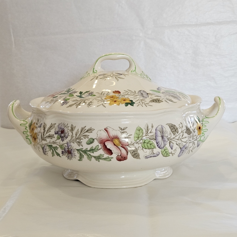"Stratford" by Royal Doulton covered vegetable serving dish.